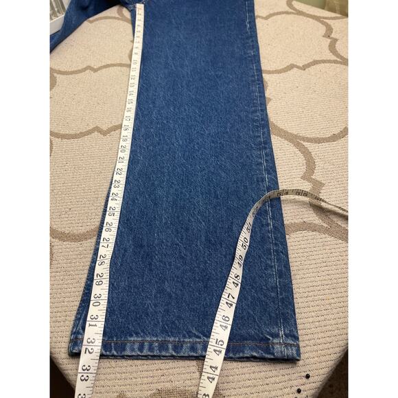 Reformation Jeans Wilder High Rise Wide Leg Jeans Rigid denim, clearly, size 29 - Picture 9 of 14